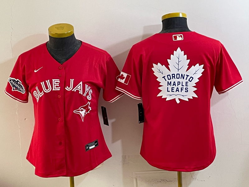 women 2026 Toronto Blue Jays blank red Game Nike MLB Jersey 0715009